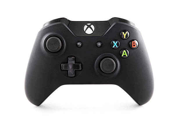 Xbox One Controller Nashville, Tennessee, USA - November, 25h 2013: A photograph of the new Xbox One video game console controller, sold by Microsoft. Shot against a white background in Nashville TN. brand name games console stock pictures, royalty-free photos & images