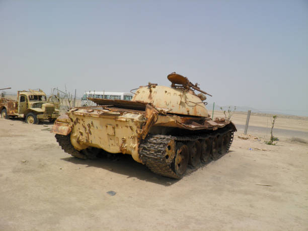 Iraqi tank stock photo