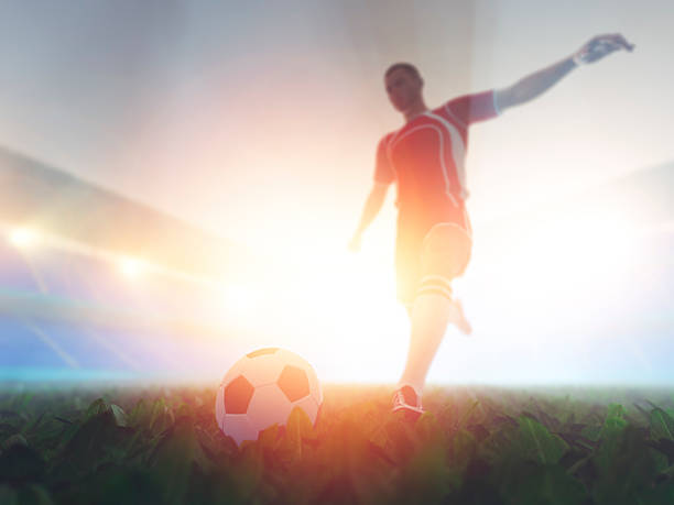 istock Soccer player kicking the ball 472038385