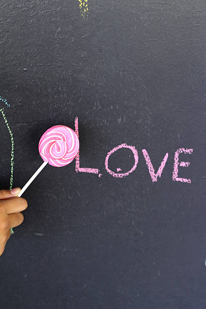 istock Candy sweet in love on background 472039096