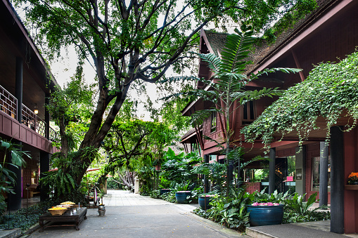 Bangkok, Thailand - October 22, 2013 : The Jim Thompson House & Museum, most popular tourist destinations in Bangkok, Thailand.