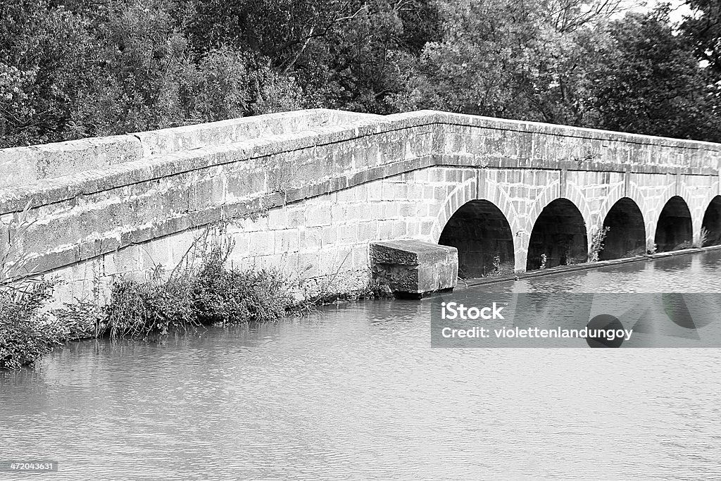The Argenta-podwójne Akwedukt/Pont-canal de l'Argent, Francja - Zbiór zdjęć royalty-free (Akwedukt)
