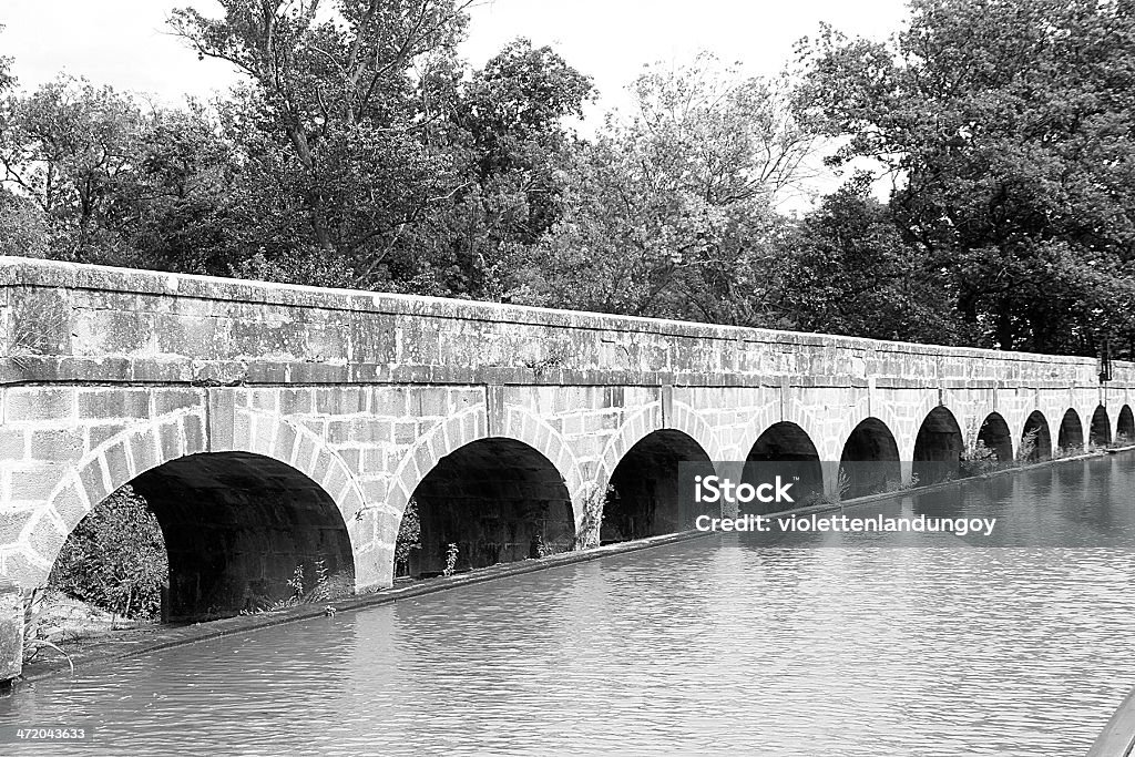 El Argent acueducto dobles, Canal Di mediodía.  Francia - Foto de stock de Actividades recreativas libre de derechos