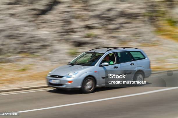 Speeding Ford Focus On Montenegro Interurban Road Stock Photo - Download Image Now - Abstract, Activity, Backgrounds