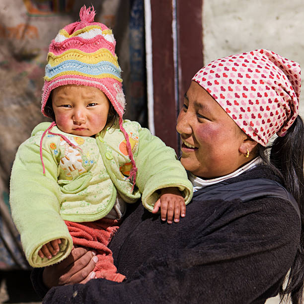 istock Nepali woman with her baby 472045522
