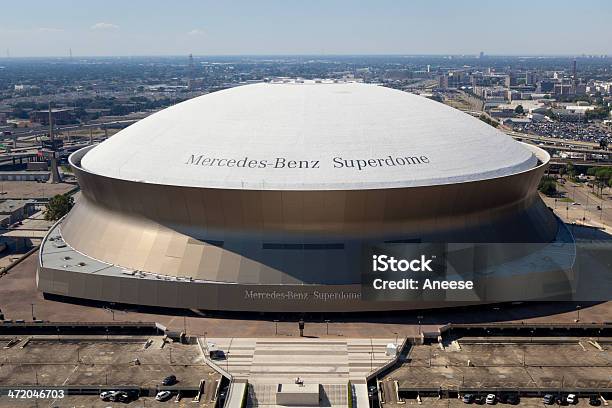 Superdome New Orleans Louisiana Stock Photo - Download Image Now - Louisiana Superdome, Aerial View, Tulane University