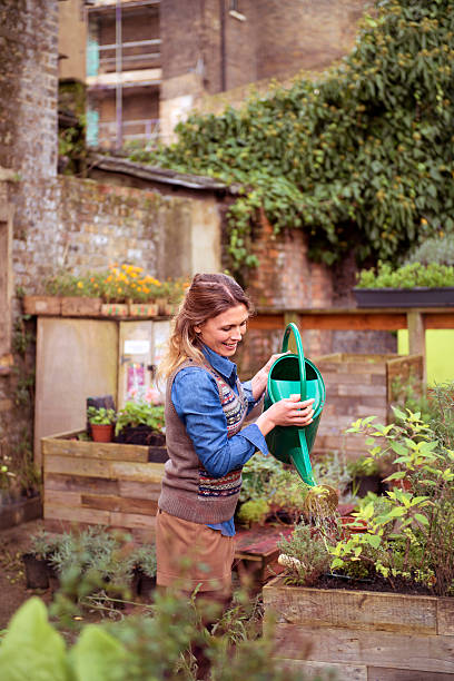 istock Woman in a garden 472047579