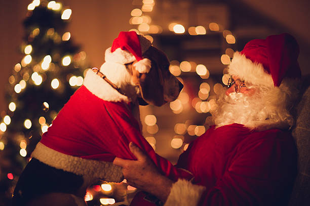 istock Santa Claus and his little helper 472048471