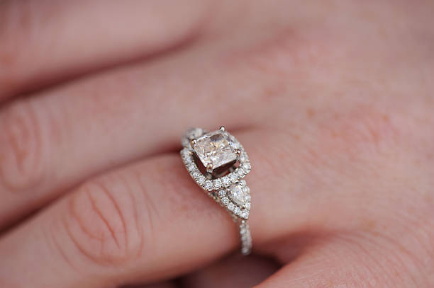 istock Closeup of Engaged Woman's Ring 472048919