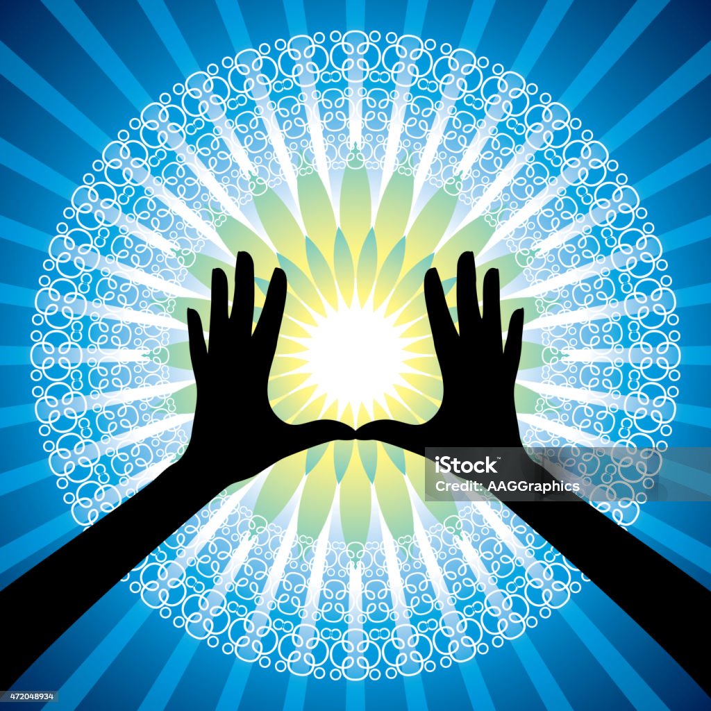 Hand Design Background Human Hand With Colorful Background Stock Illustration - Download Image ...