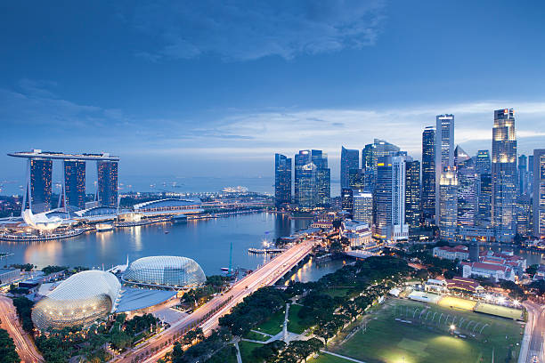 istock Singapore City View at Dusk 472051677