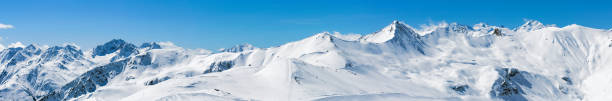 paysage de montagne enneigée - carole lombard photos et images de collection