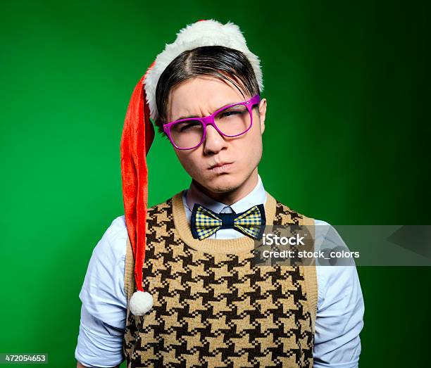 Nerd Frowning Stock Photo - Download Image Now - 20-29 Years, Adult, Adults Only