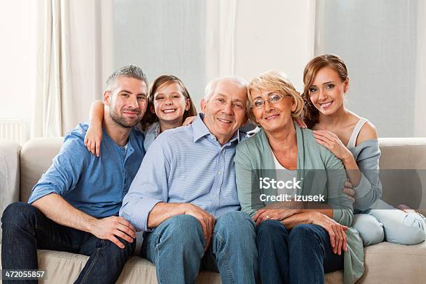 Multi Generation Family Stock Photo - Download Image Now - 30-39 Years, Active Seniors, Adult