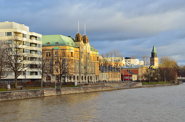 istock Turku, Finland. Aurajoki riverside 472056183