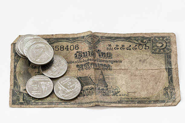 istock Antique Thailand old money banknotes 472057282