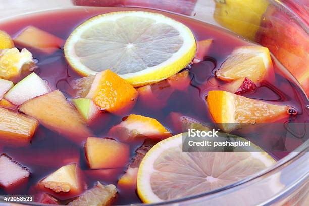 Sangria In Bowl Stock Photo - Download Image Now - Alcohol - Drink, Alcohol Abuse, Backgrounds