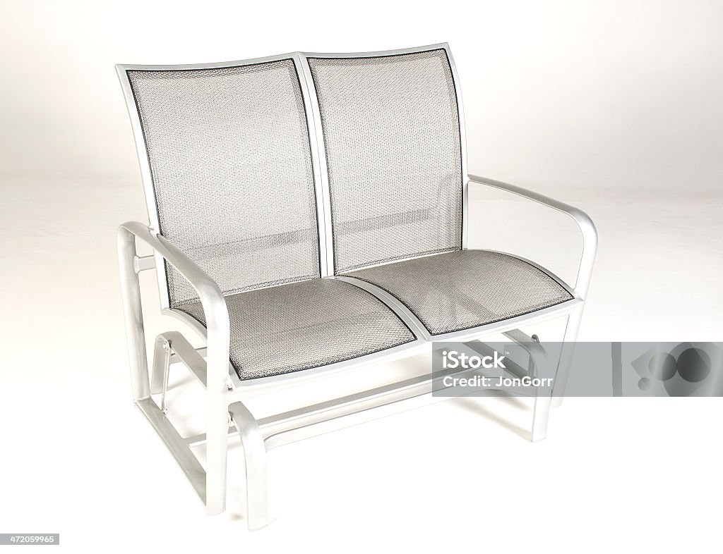 Patio arredamento moderno Lounge Sedia a dondolo in alluminio - Foto stock royalty-free di Alluminio