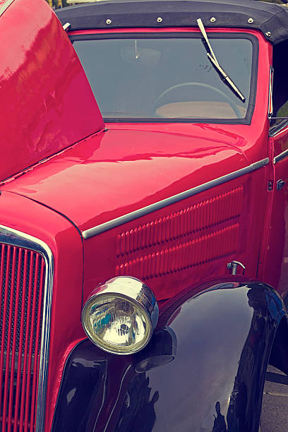 istock Vintage look at one old car 472061440