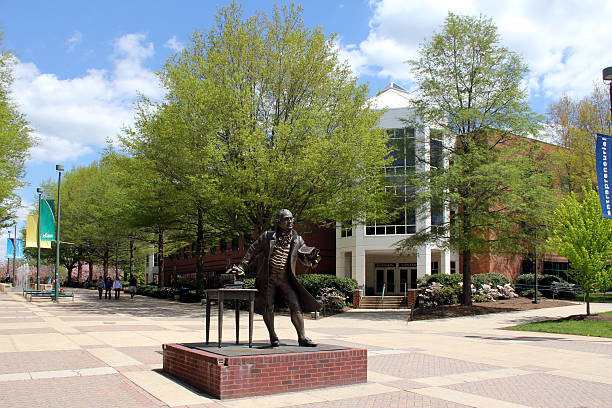 George Mason University Fairfax, Virginia, USA - April 26, 2015: The campus of George Mason University in Fairfax, VA.  fairfax virginia photos stock pictures, royalty-free photos & images