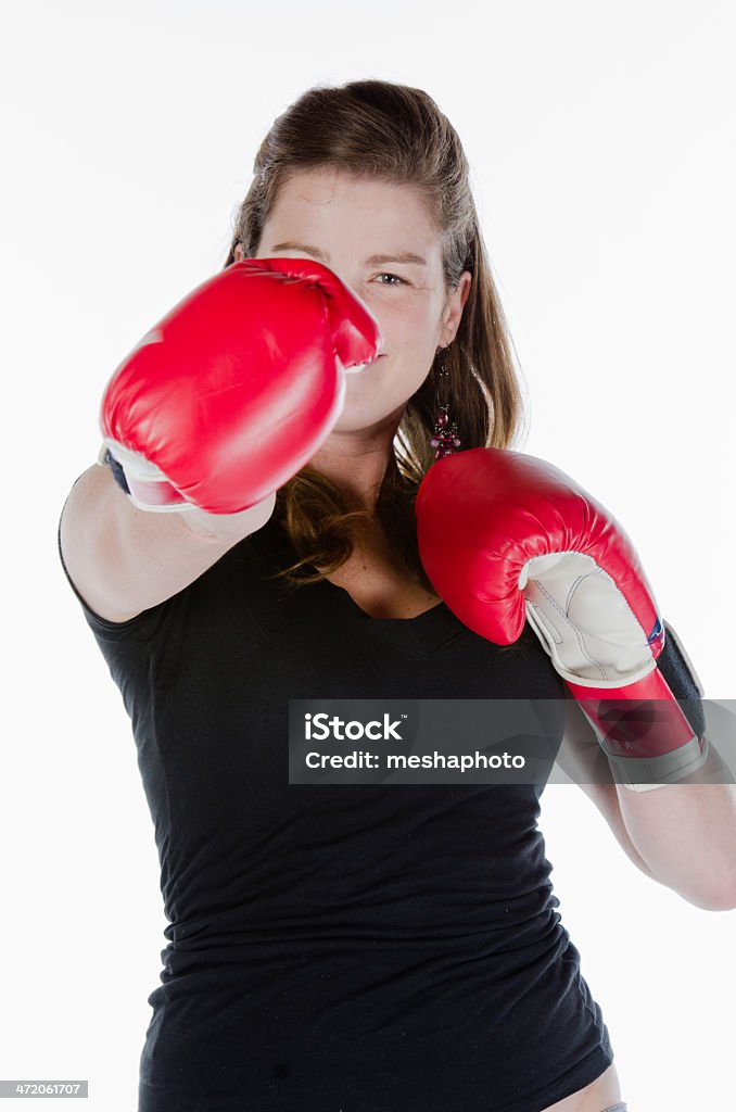 Boxe donna - Foto stock royalty-free di Adulto