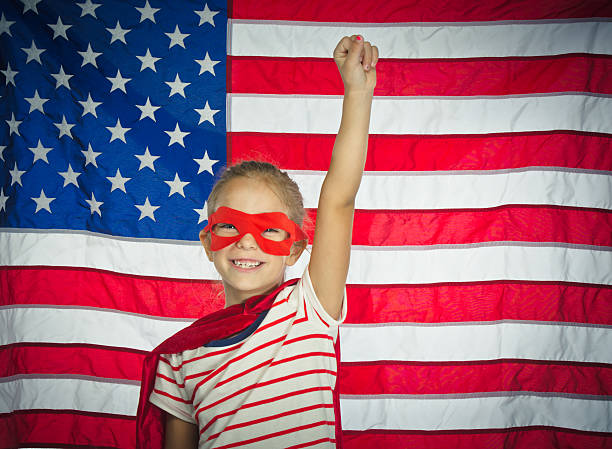 istock American Superhero Girl 472061721