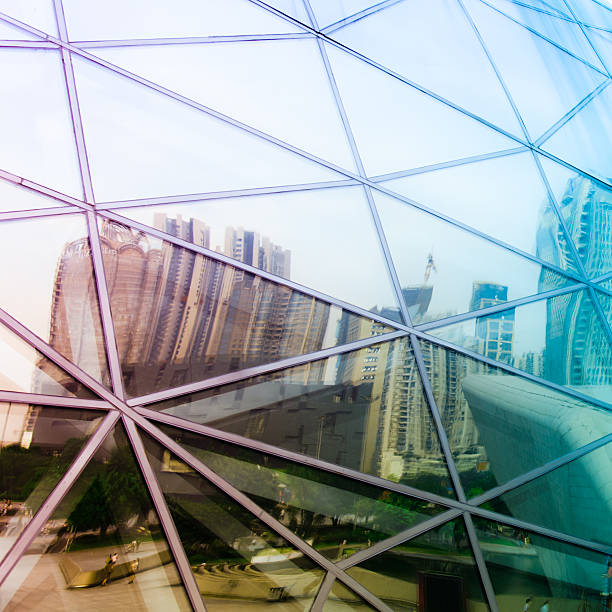 istock modern city urban futuristic architecture reflection 472062713