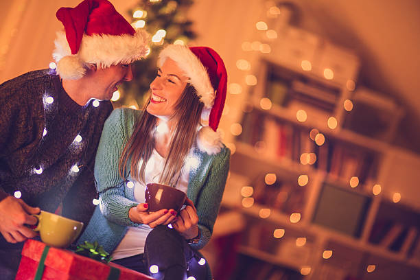 istock Couple celebrating Christmas 472063389