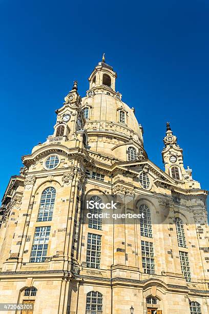 In Dresden Frauenkirche Stockfoto und mehr Bilder von Bauwerk - Bauwerk, Blau, Deutsche Kultur
