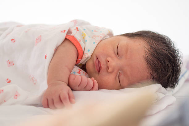 Newborn baby stock photo