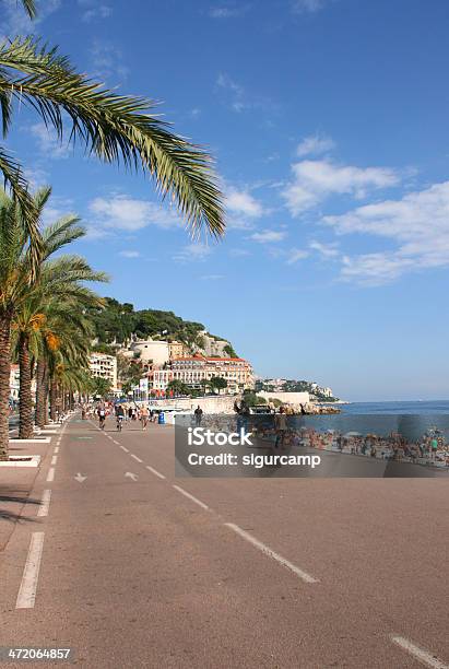 Walk Of The English Nice French Riviera Stock Photo - Download Image Now - Palm Tree, Promenade des Anglais, Arts Culture and Entertainment