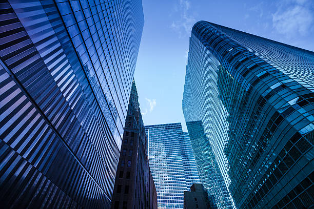 istock Downtown Manhattan, Modern Business Office Skyscrapers 472065367