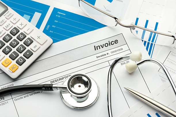 istock Medical bill with stethoscope 472067485