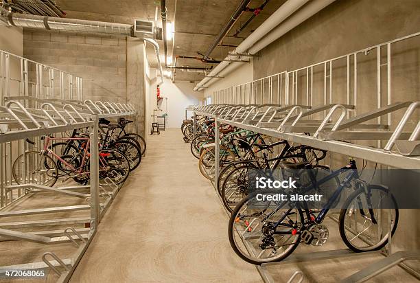 Bicycle Storage Stock Photo - Download Image Now - Bicycle, Bicycle Rack, Storage Compartment
