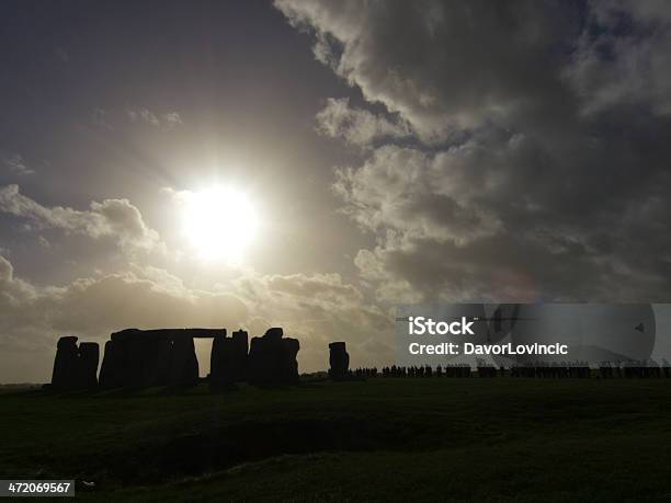 Stonehenge Silhouette Stock Photo - Download Image Now - Amesbury - England, British Culture, Built Structure