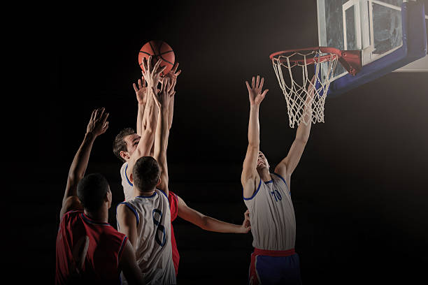 istock Basketball players in action. 472070029