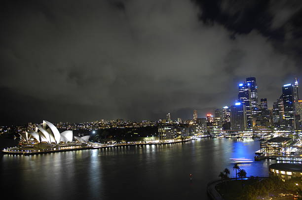 istock Sydney Harbour Stormy Nightscape 472070646