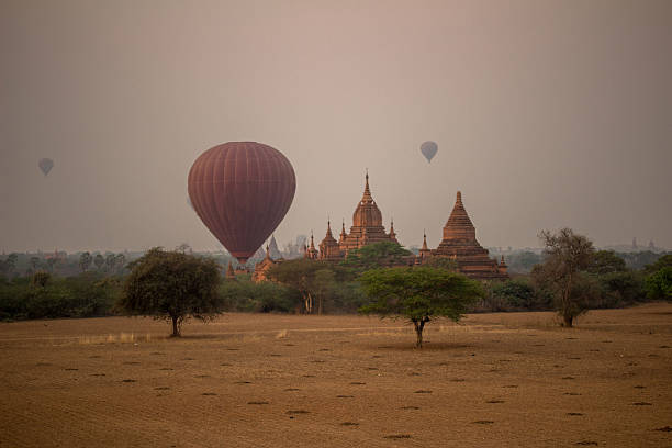 istock Hot air balloons over Bagan temples, Myanmar 472071998