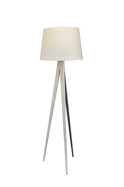 floor lamp isolated over white background