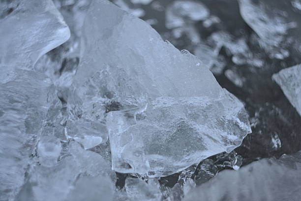 istock Broken pieces of ice on an ice floe. 472072512