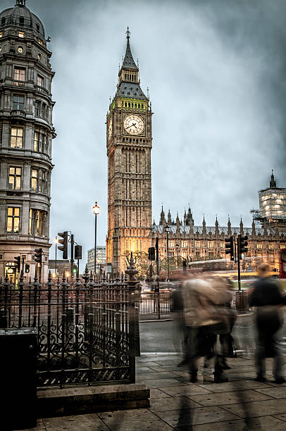 istock Big Ben at dusk with passing pedestrians - VI 472073537