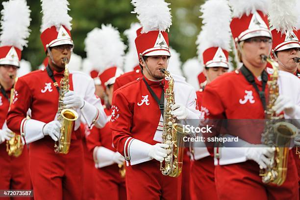 Foto de Saxofone Seção De Banda De Fanfarra Marcial e mais fotos de stock de Universidade - Universidade, Alabama, Banda de Marcha