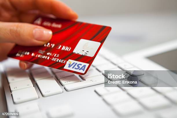 Visa Credit Cart Stock Photo - Download Image Now - Banking, Big Tech, Business Finance and Industry