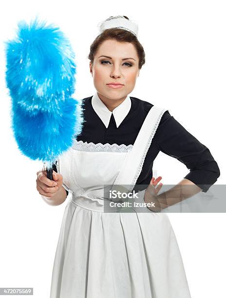 Victorian Style Maid Stock Photo - Download Image Now - Housekeeping Staff, 1920-1929, 20-29 Years