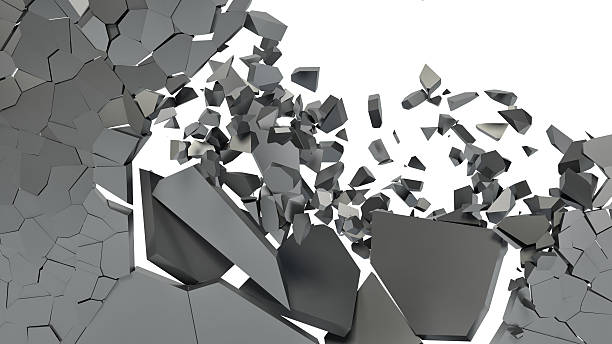 istock abstraction of different fragments on a white background 472075828