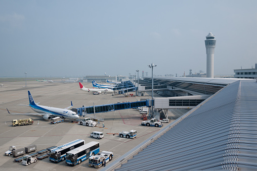 Nagoya, Japan - July 29 : Central Japan International Airport Centrair, Japan's fourth most important international airport in Nagoya that opened in 2005.