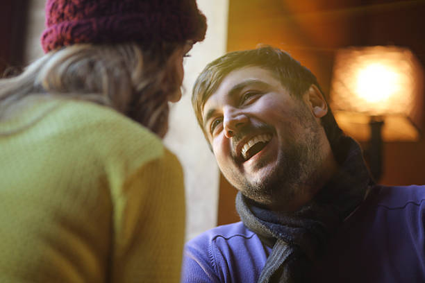 istock Young Couple Drinking Tea Indoors. 472076629