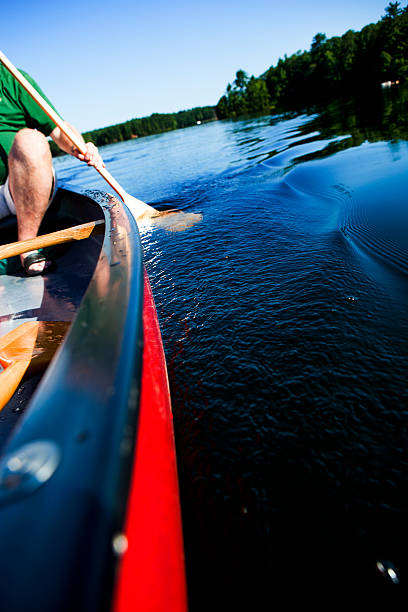 istock Rowing a Canoe on the Lake 472079277