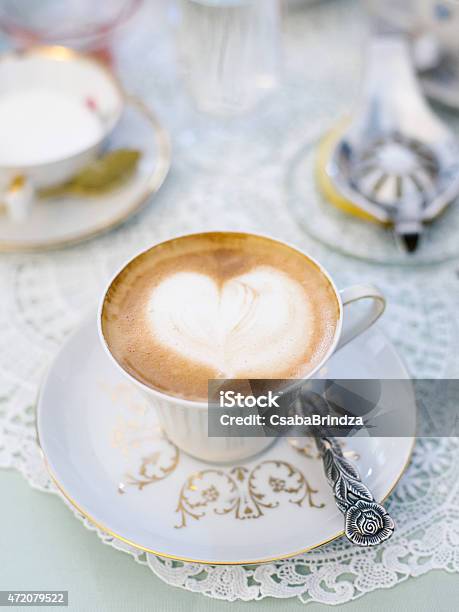 Cappuccino Stock Photo - Download Image Now - 2015, Budapest, Caffeine