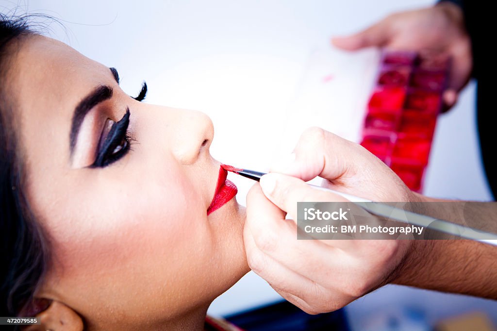 Makeup Getting Applied Wedding Makeup Being Applied Stock Photo - Download Image Now - 20-29 ...